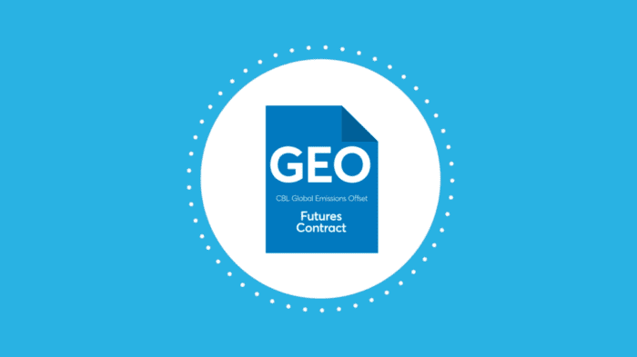 CBL Global Emissions Offset (GEO) futures product overview