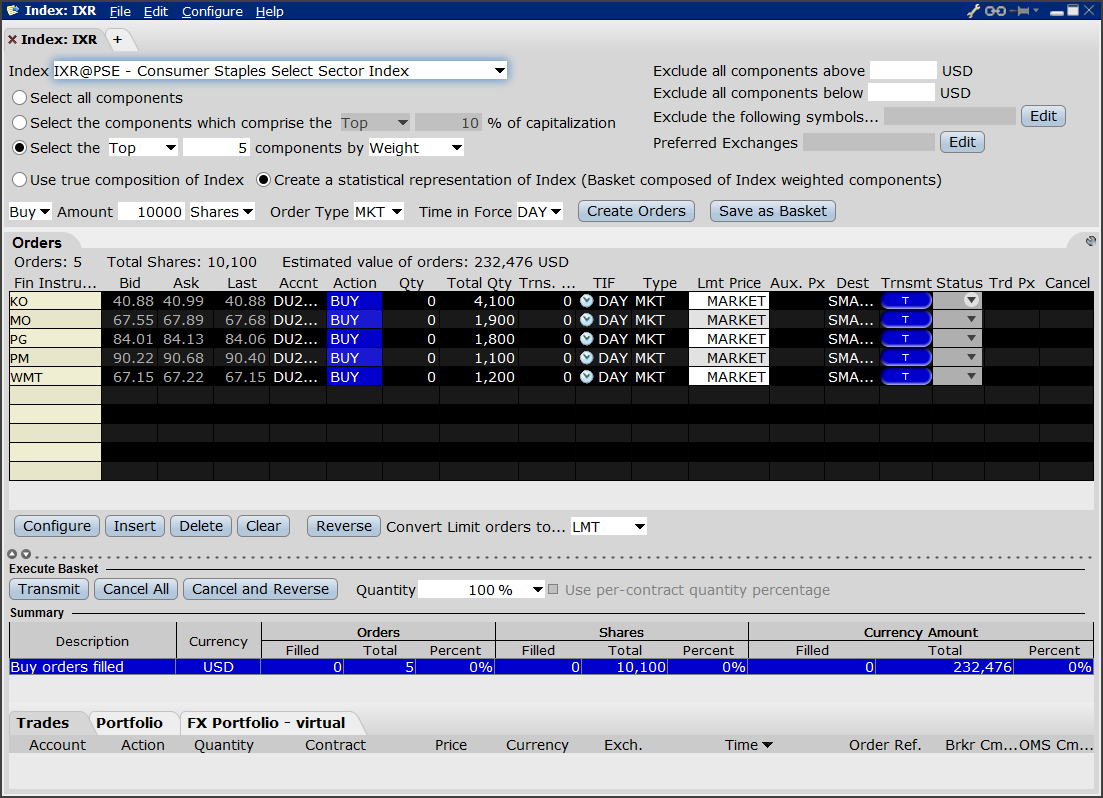 Tws Baskettrader Webinar Notes Interactive Brokers Luxembourg Sarl